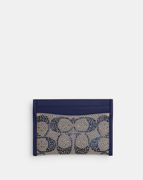 Essential Card Case In Crystal Signature Jacquard