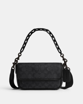 Charter Flap Crossbody Bag 18 In Signature Canvas