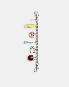 New York Motif Chain Bag Charm