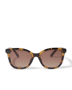 Quilted Tabby Round Sunglasses