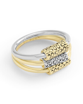 Signature Quilted Tube Stackable Ring Set