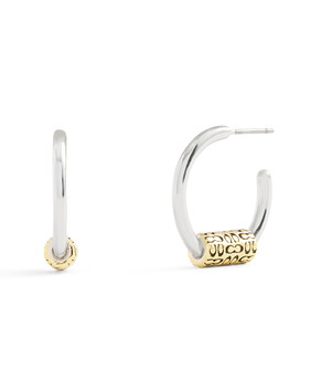 Signature Quilted Tube Huggie Earrings