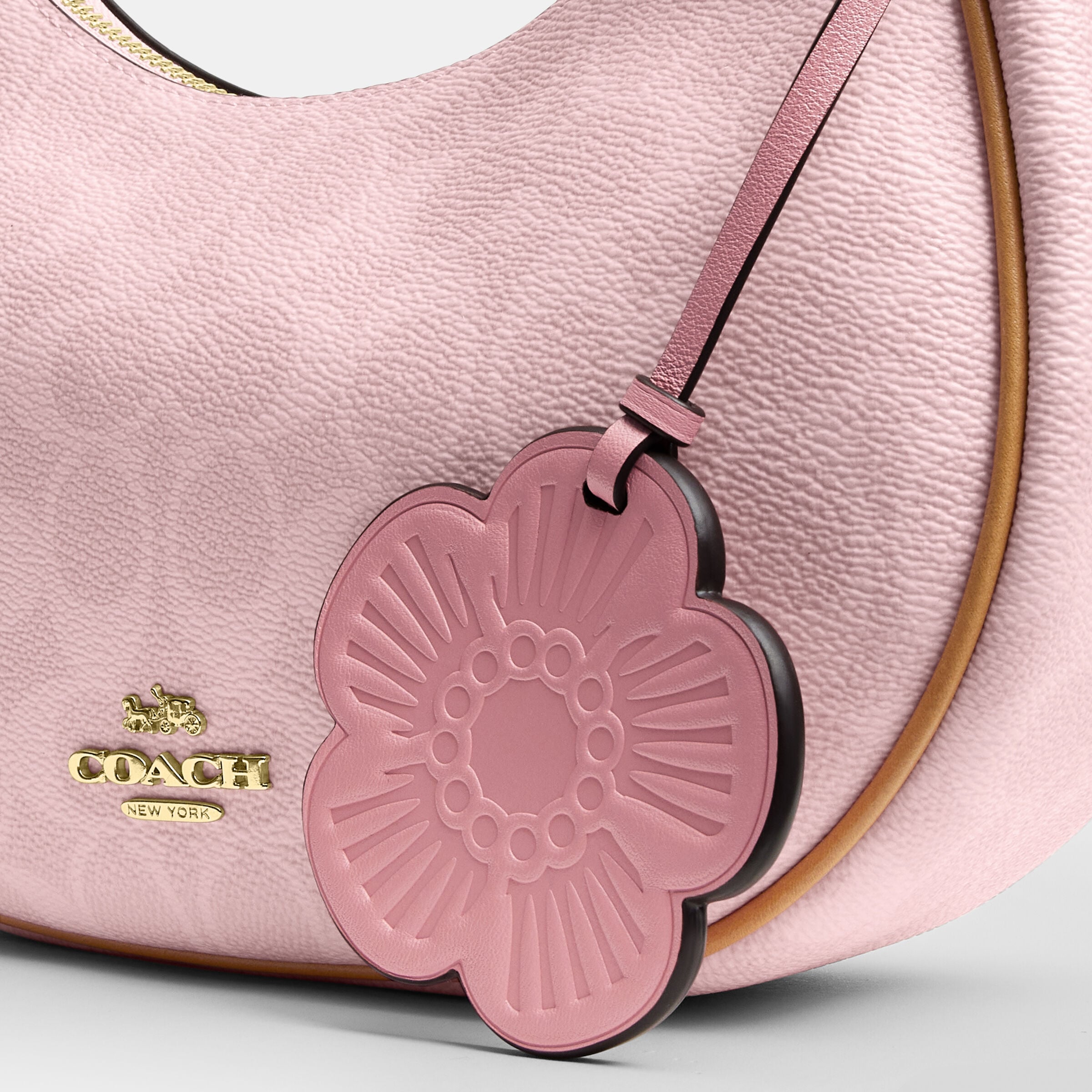 Buy COACH Emily Shoulder Bag In Signature Canvas With Charms Pink