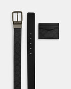 Wide Harness And Card Case Gift Box In Signature