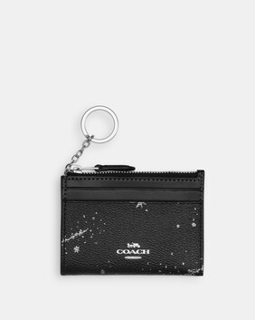 Mini Skinny Id Case With Star Print