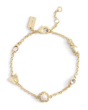 Tea Rose Pearl Linear Bracelet
