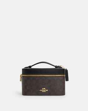 Cosmetic Case In Signature Canvas