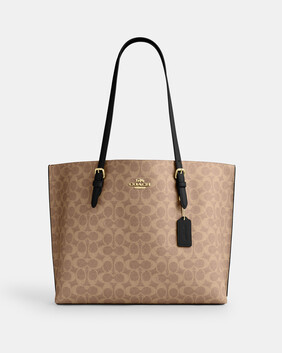 حقيبة يد مولي قماش قنب محفور بشعار الماركة