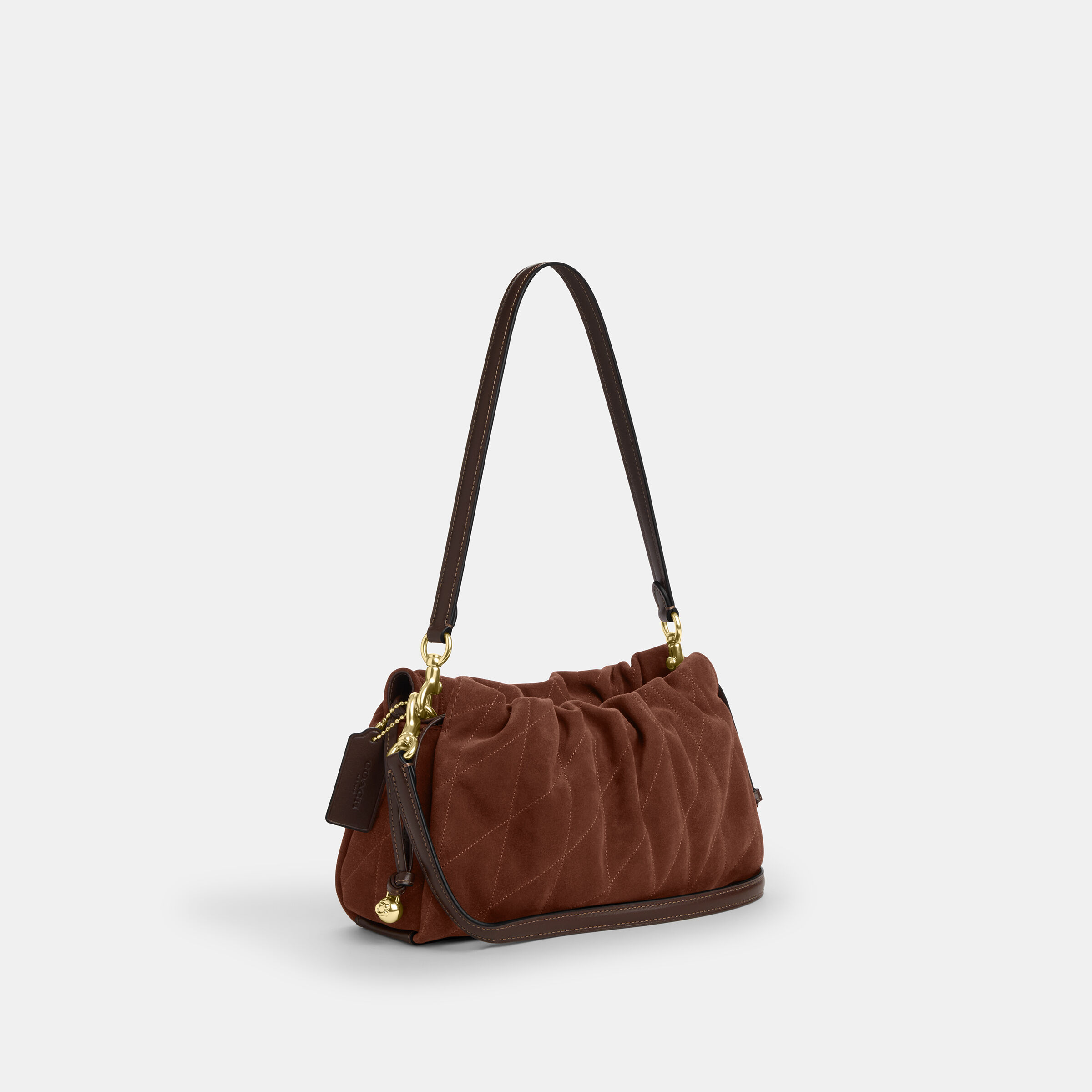 Buy COACH Faye Shoulder Bag With Quilting DARK BROWN Online in UAE