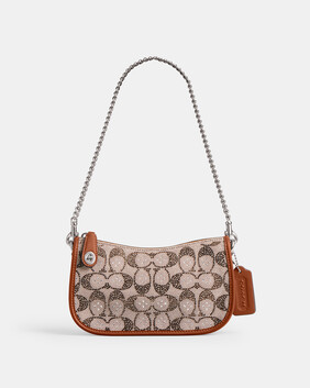 Swinger Bag 20 In Crystal Signature Jacquard 20