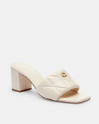 Holly Block Heel Sandal With Quilting