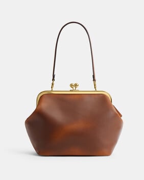 Loved Leather Kisslock Frame Bag 27