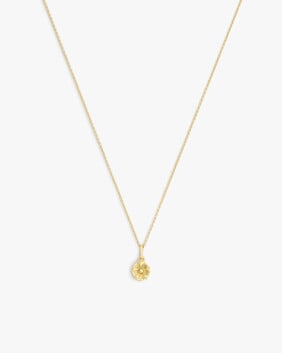 Signature Tea Rose Prong Pendant Necklace