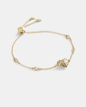 Quilted Signature Heart Slider Bracelet