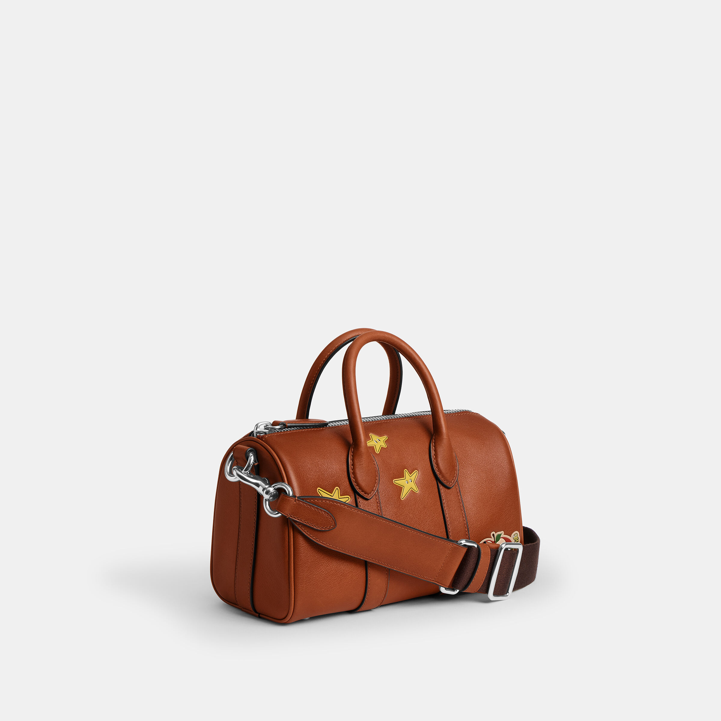Buy COACH Brain Dead Compass Bag 25 With Patches Open Brown Online
