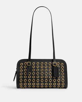 حقيبة سوينغ بسحاب و حلقات معدنية 