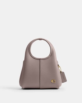 Polished Pebble Leather Lana Shoulder Bag 19