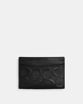 Essential Card Case In Signature Leather