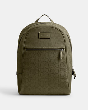 Theo Backpack In Signature Jacquard