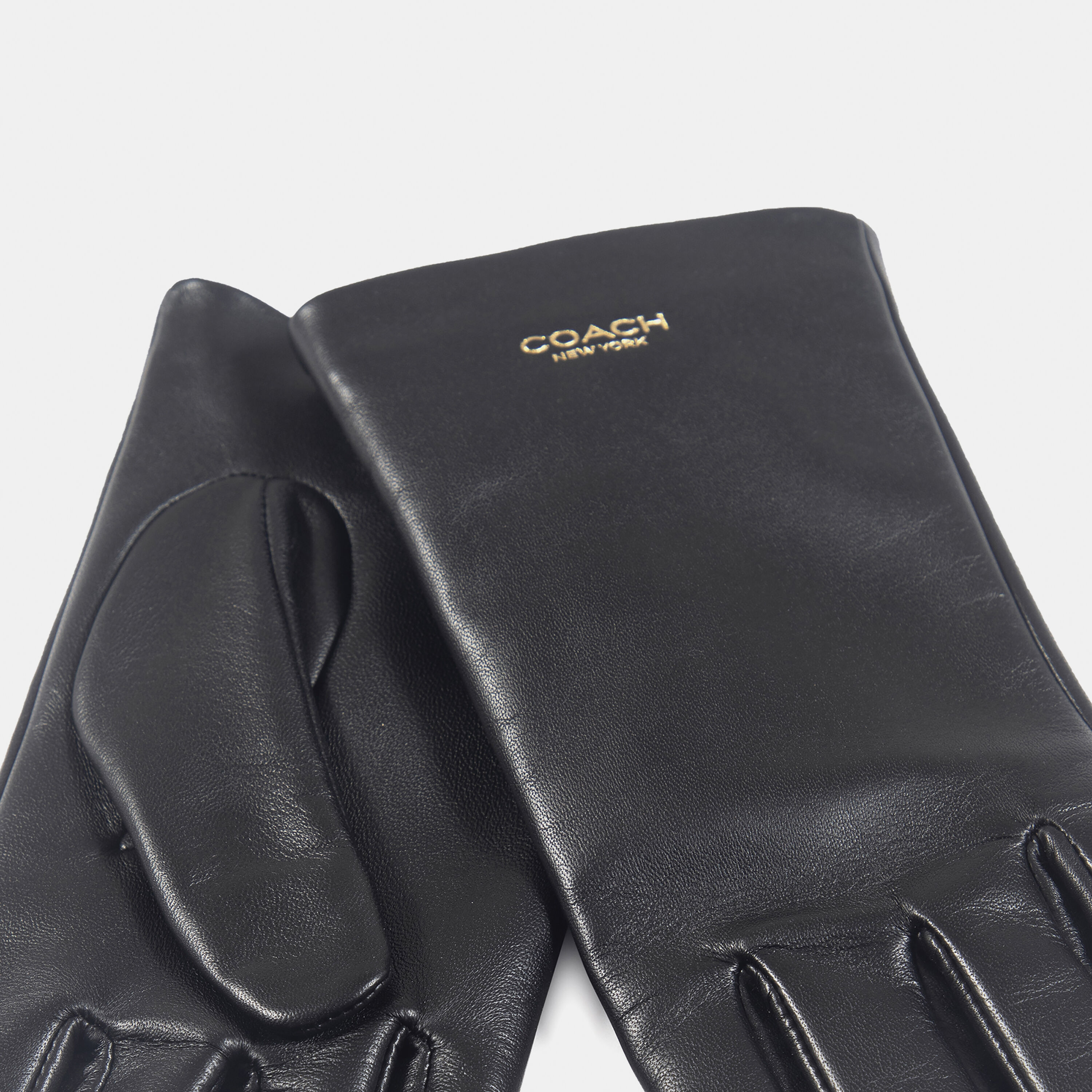 Buy COACH New York Womens Leather Tech Glove Black Online in UAE
