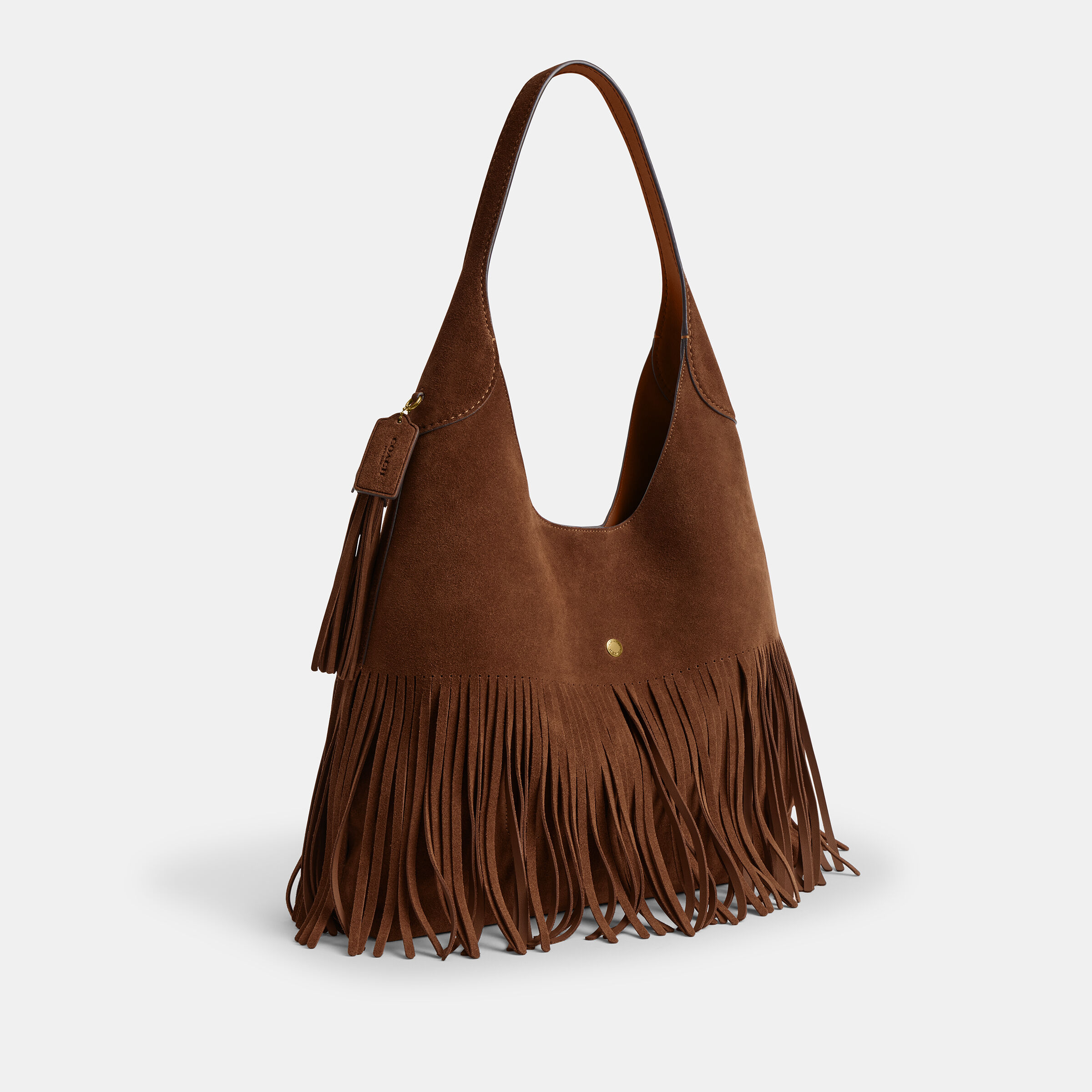 Buy COACH Brooklyn Shoulder Bag 39 With Fringe Brown Online in UAE
