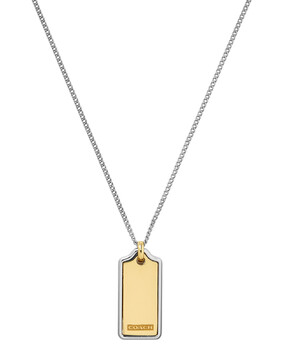 Inlay Hangtag Pendant, Plated Brass