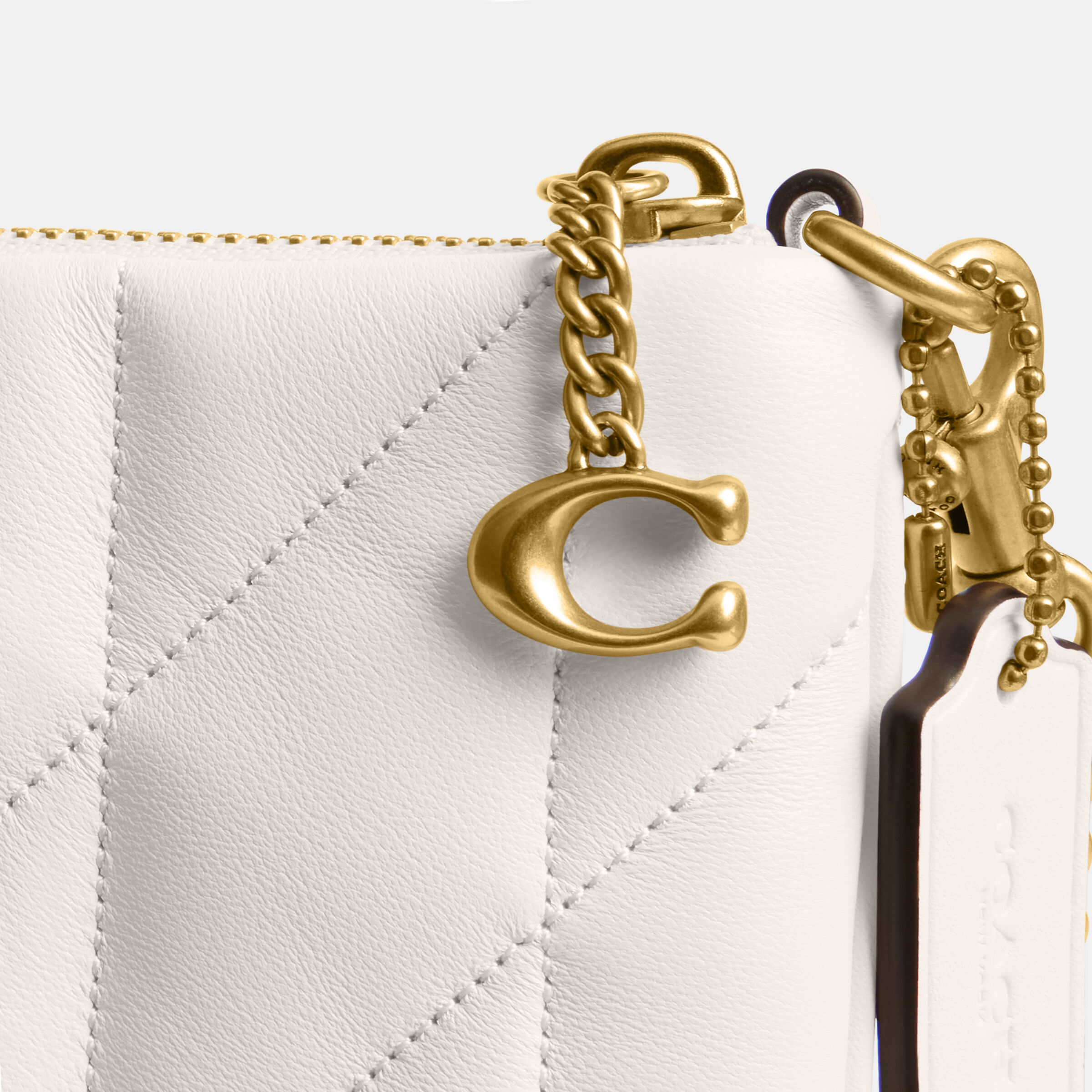 Buy COACH Pouch Bag With Pillow Quilting WHITE Online in UAE