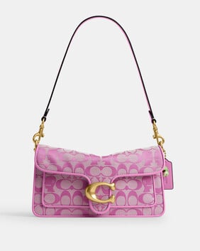 Brain Dead Soft Tabby Shoulder Bag 26 In Signature Jacquard