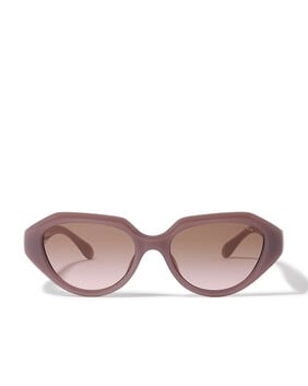 Irreg Frame Sculpted C Logo Temple Sunglasses