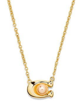 Signature Pendant Pearl Necklace