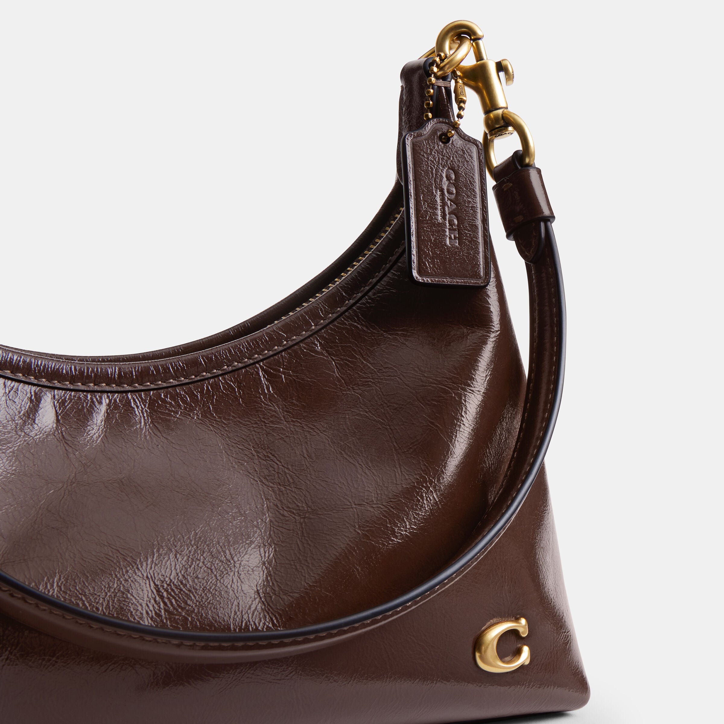 ショルダーバッグ COACH Dark Brown Leather Shoulder Bag Coach Lana Shoulder Bag | Brown | FARFETCH CA