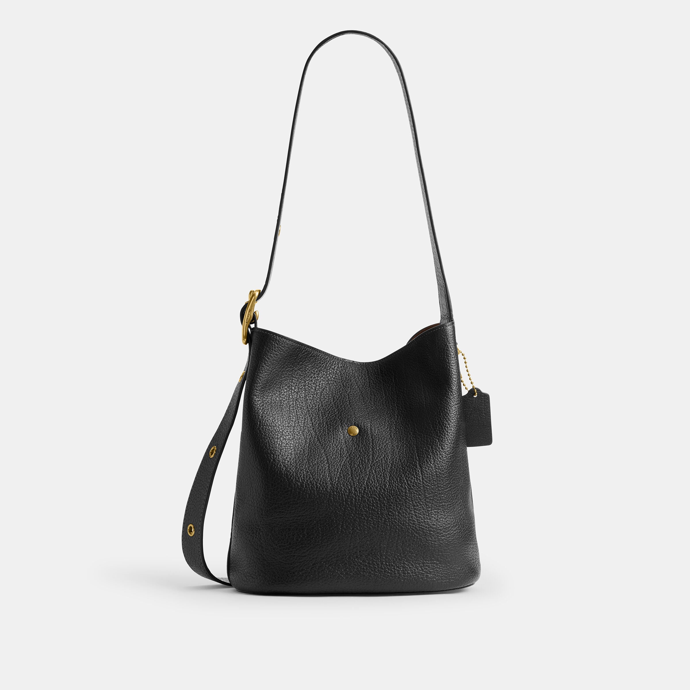 Buy COACH Bleecker Bucket Bag With Kisslock Black Online in UAE