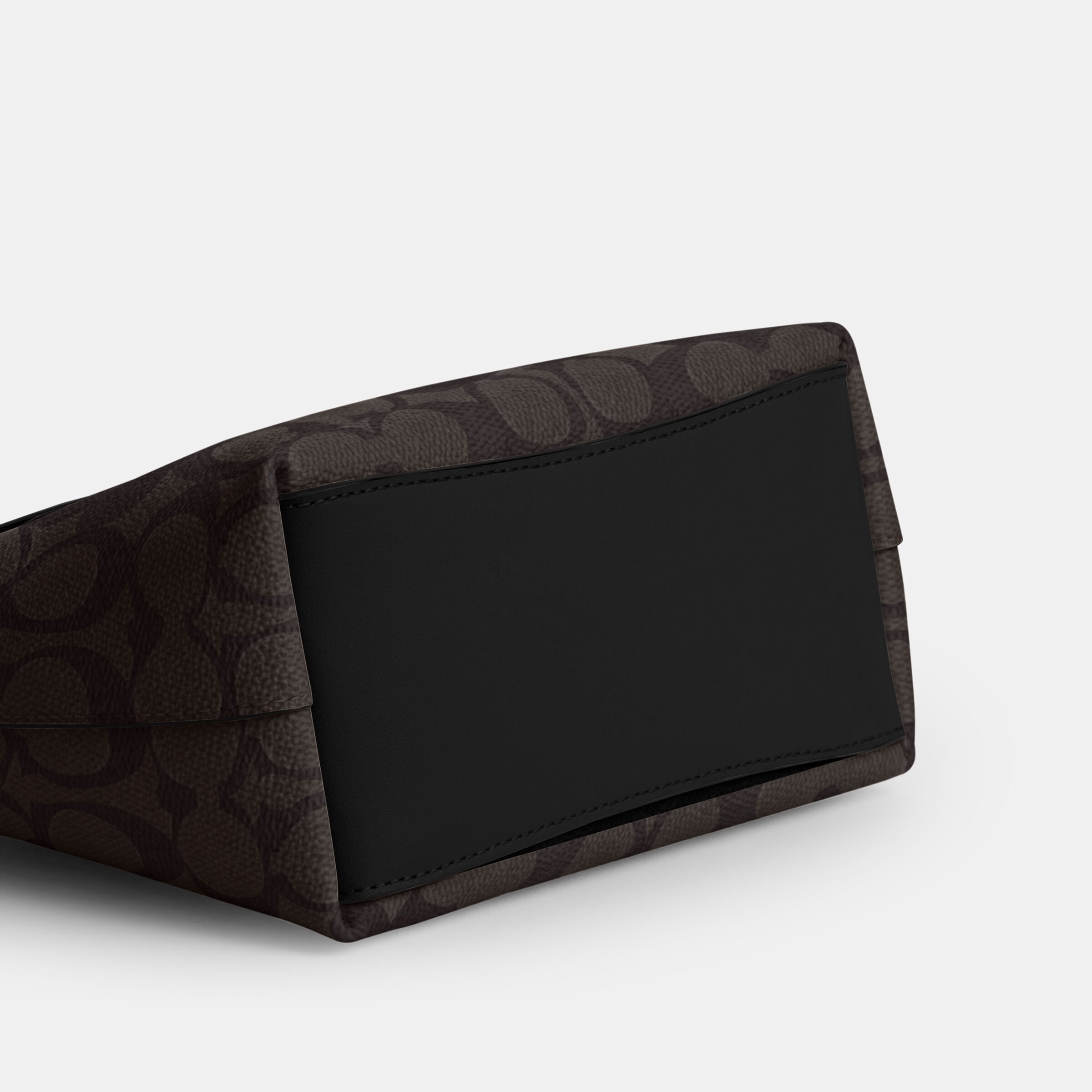 Buy COACH City Mini Tote Bag In Signature Canvas DARK BROWN Online