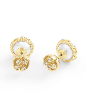 Signature Floral Pearl Orb Earring Jacket
