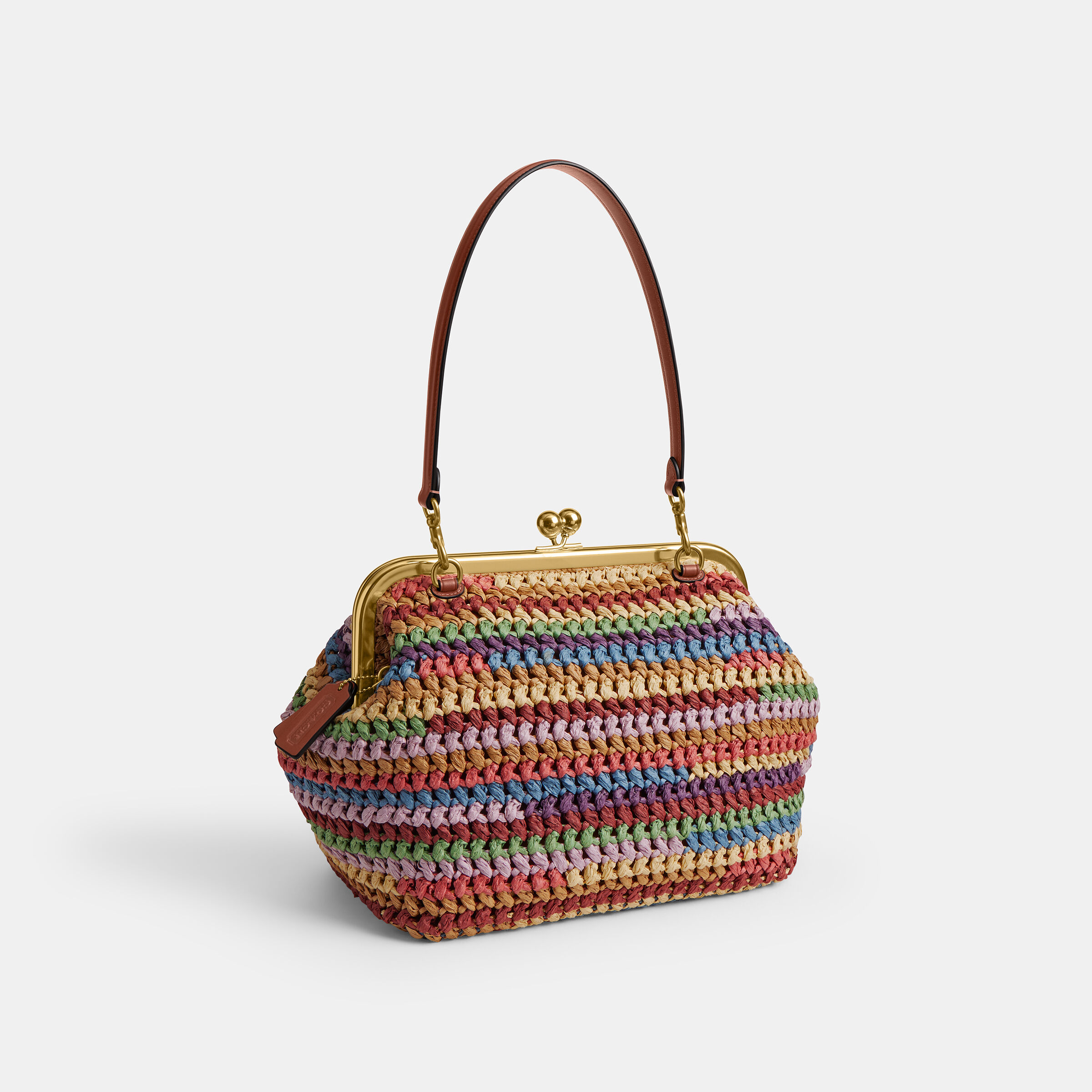 Buy COACH Kisslock Frame Bag 27 Multi Colour Online in UAE