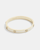 Pegged Signature Hinged Bangle