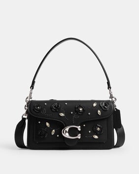 حقيبة كتف تابي 20 مزينة بكريستال