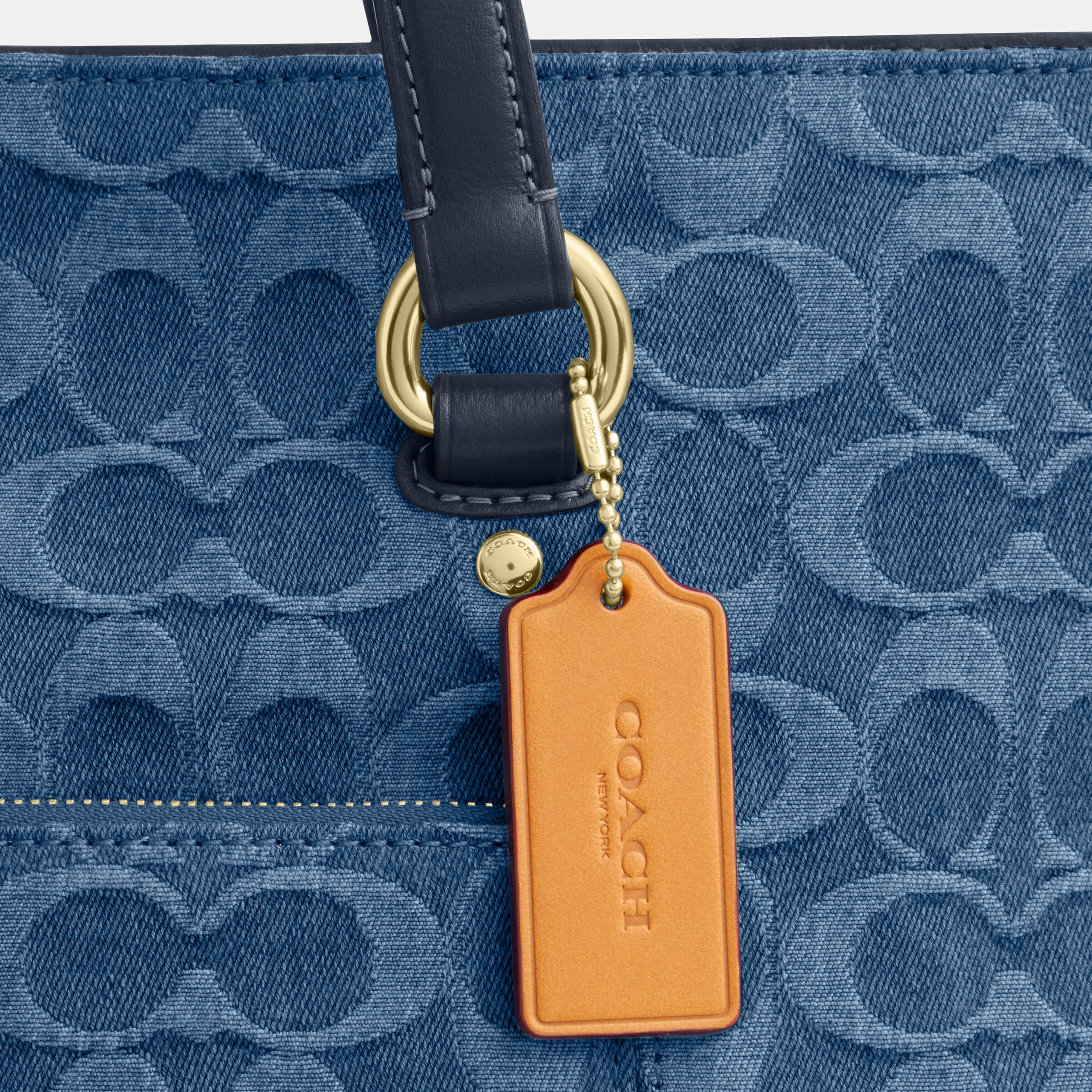 Buy COACH Station Tote Bag In Signature Denim Blue Online in UAE