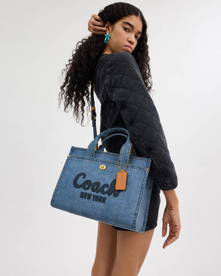 Buy COACH Cargo Tote Bag 34 Blue Online in UAE