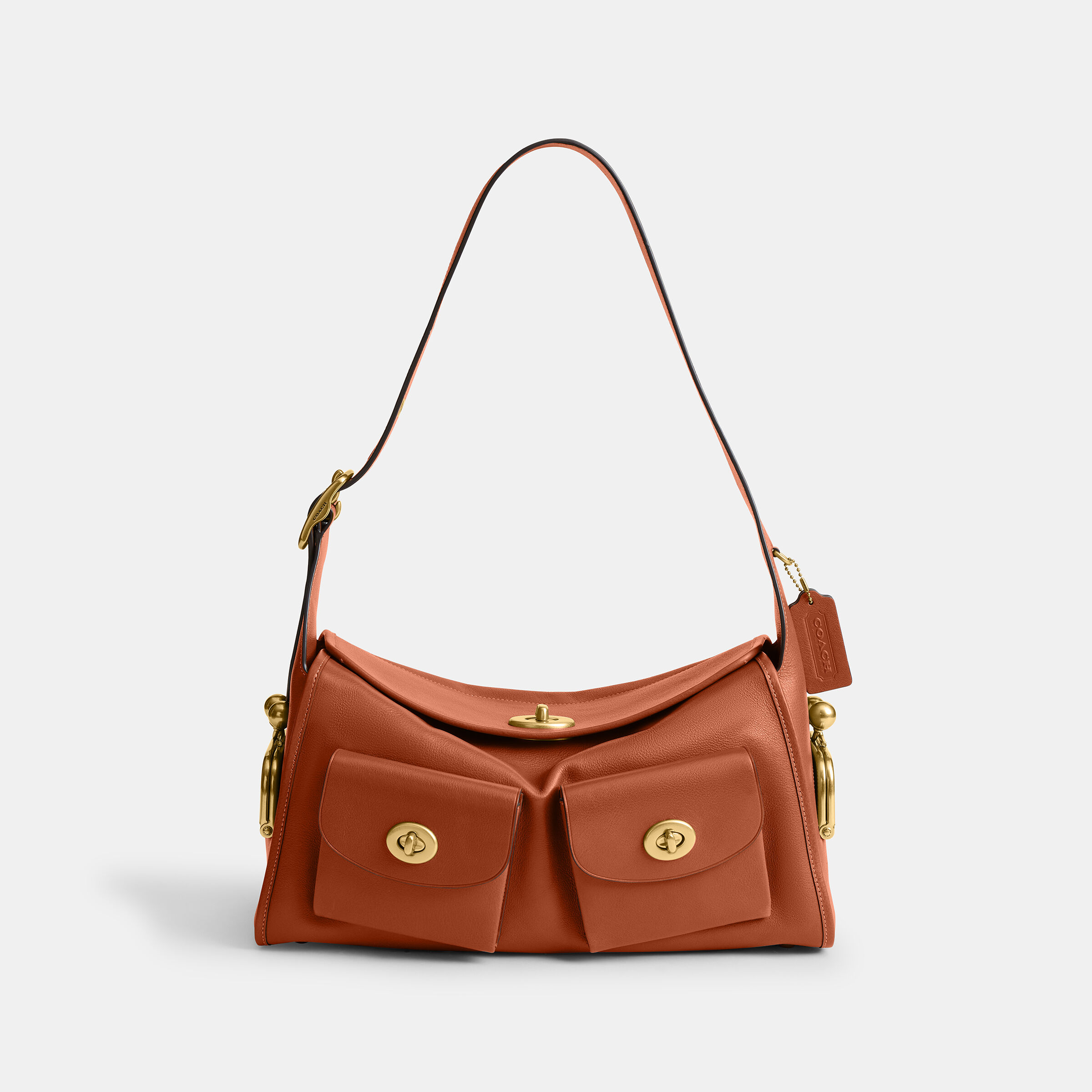 Buy COACH Turnlock Haversack Bag Brown Online in UAE