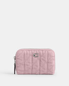 Essential Small Zip Around Card Case With Quilting