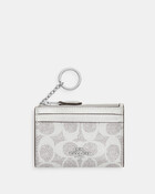 حافظة بطاقة هوية صغيرة رفيعة قماش قنب بشعار الماركة