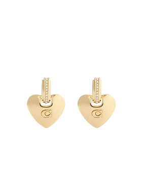 Puffy Heart Drop Earrings