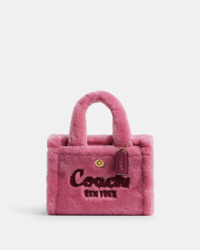 Cargo Tote Bag 20 In Shearling