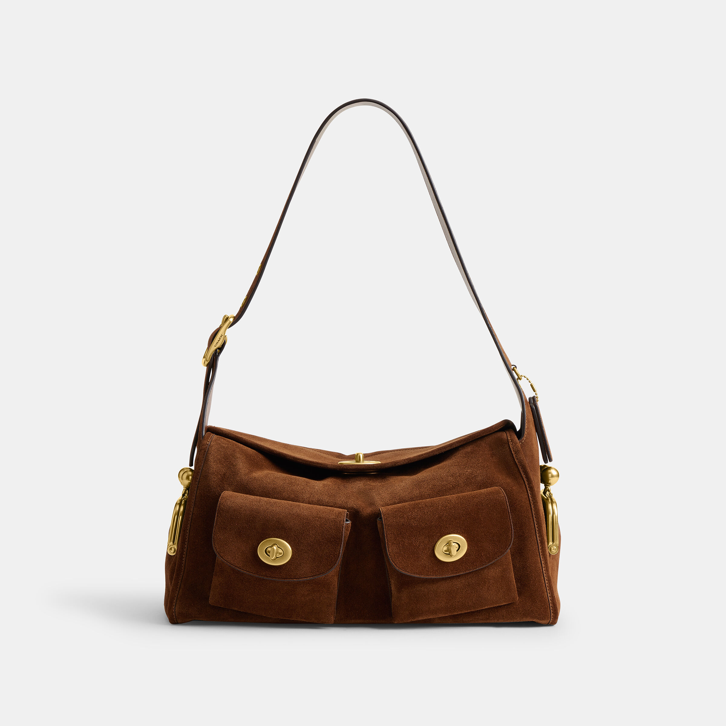 Buy COACH Turnlock Haversack Bag Brown Online in UAE