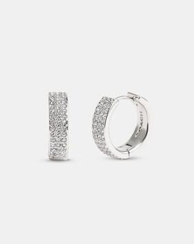 Pavé Huggie Earrings