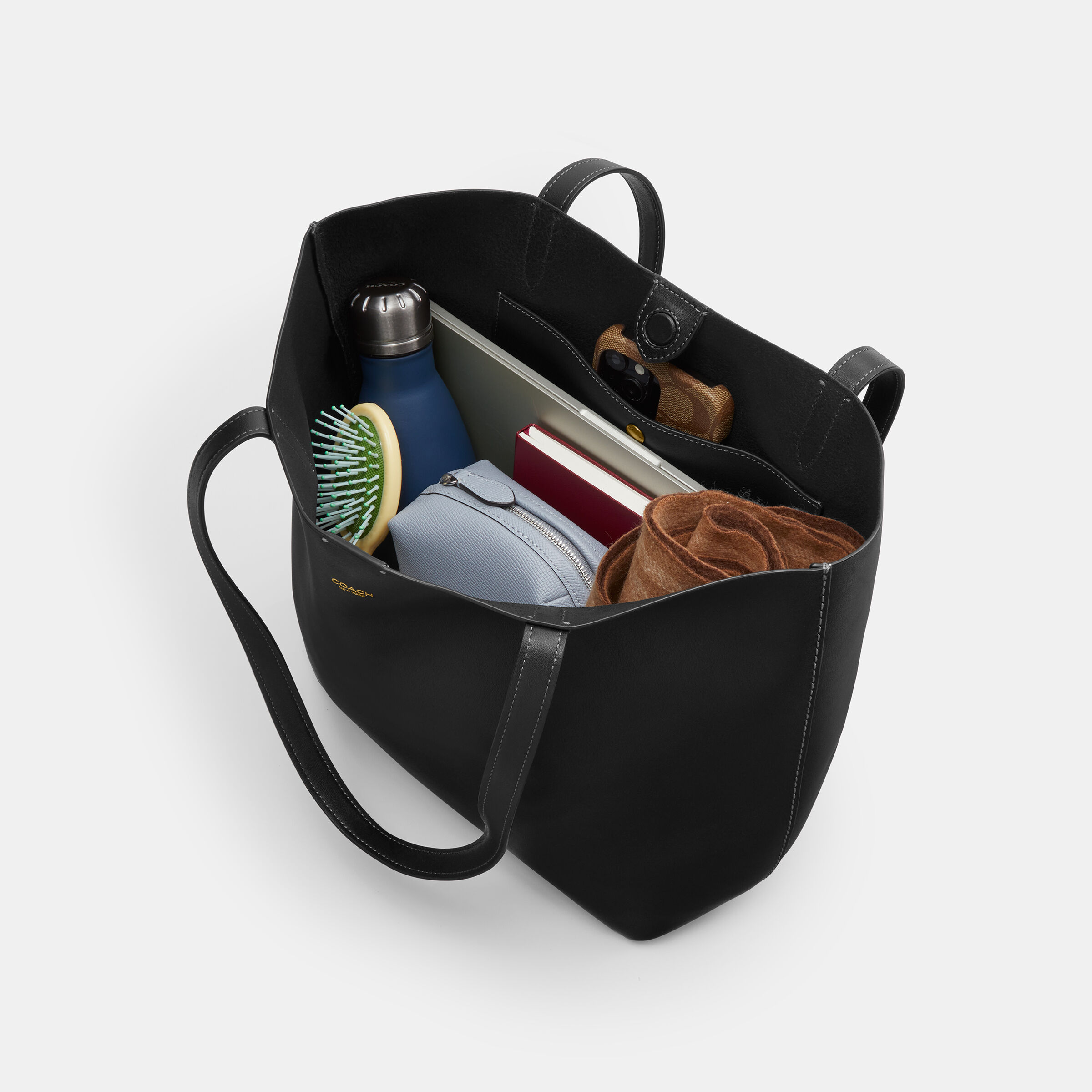 Buy COACH Manhattan Tote 37 Black Online in UAE