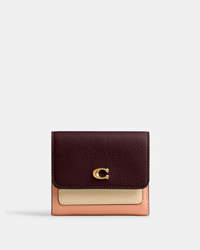 محفظة ميلا صغيرة بغطاء قلاب مقسمة بألوان