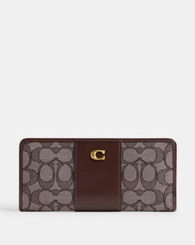 Essential Slim Wallet In Signature Jacquard