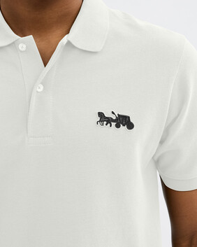 Horse And Carriage Classic Polo In Organic Cotton